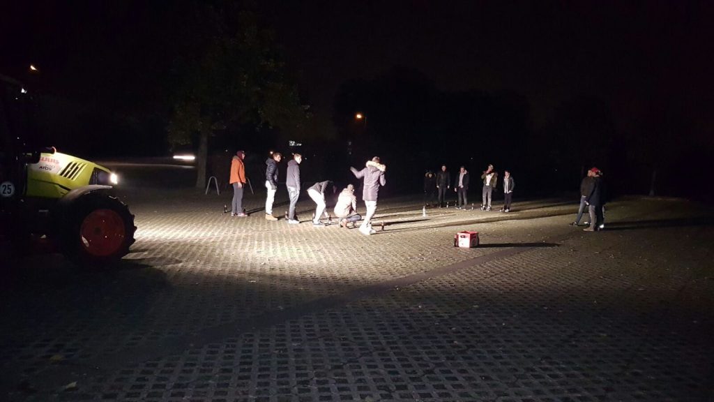 Planwagen Planwagenfahrt im dunkeln