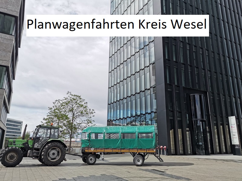 Planwagenfahrten Kreis Wesel - Wesel, Sonsbeck, Rheinberg, Dinslaken, Moers, Kamp-Linfort. Neukirchen-Vluyn, Xanten 